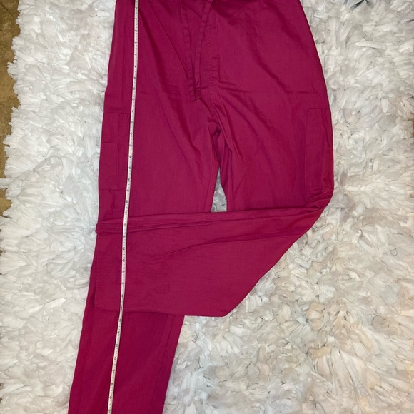 Medical Scrub Uniform Set | Pink | Size: Small - Picture 8 of 8